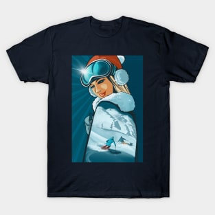 Retro Ski Bunny T-Shirt